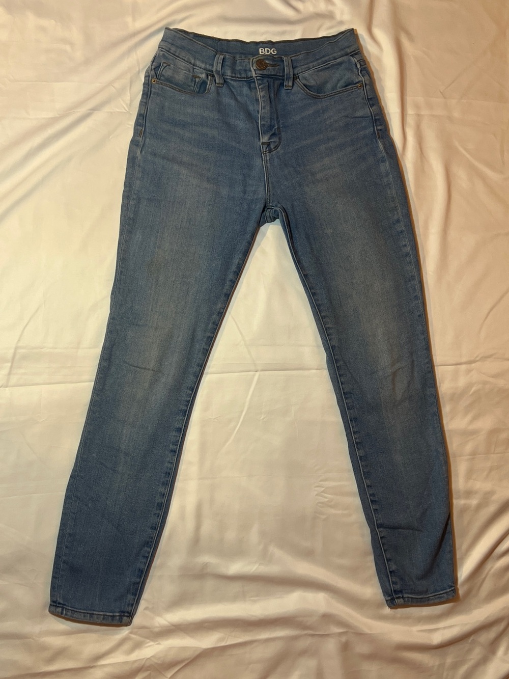 BDG Women’s Twig High Rise Light Wash Blue Jeans